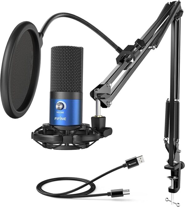 Fifine T669 Pro 3 RGB Cardioid Condenser Microphone
