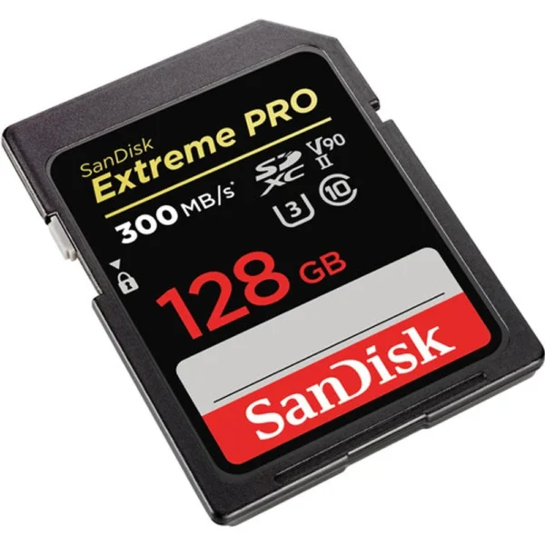 SanDisk 128GB Extreme PRO SDXC UHS-II V90 300MBs