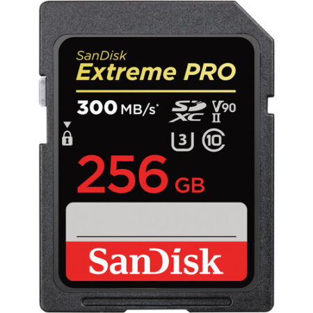 SanDisk 256GB Extreme PRO SDXC UHS-II V90 300MBs